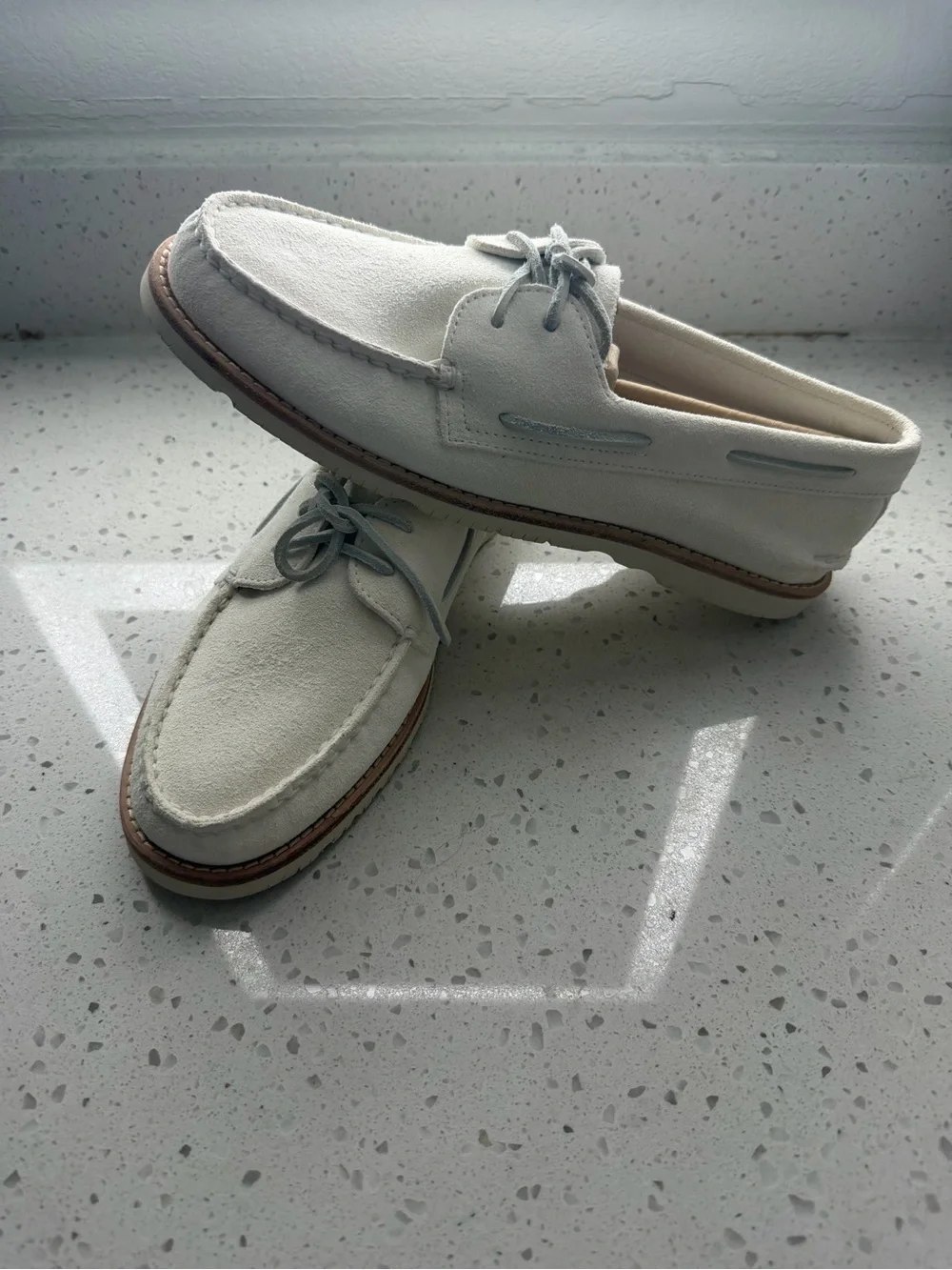 Sperry x Todd Snyder White Suede Boat Shoes – Men’s Size 10 – New